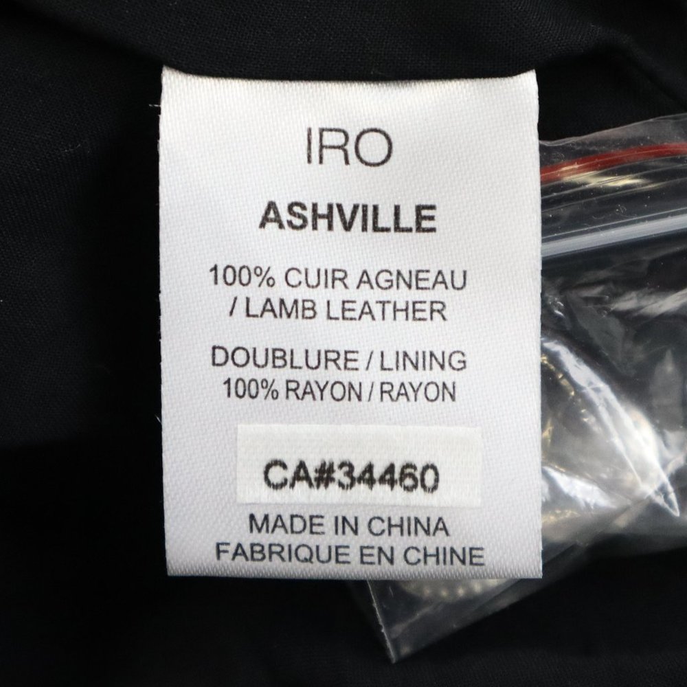 IRO Ashville Red Leather Moto Jacket - Picture 5 of 5